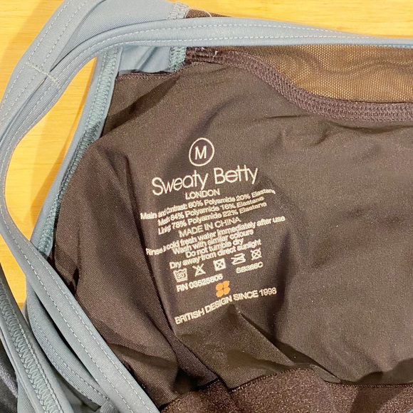 Sweaty Betty | Dolphin Swimsuit in Teal Blue Green Sz. M - Picture 7 of 8